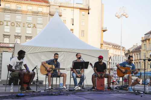 Easy Tiger Band i Ethno Croatia, 18. 7. 2028., pozornica Trg bana Jelačića, 52. MSF Zagreb