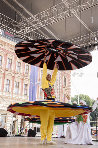 Al Tannoura Folklore Troupe, Kairo, Egipat, (50. MSF Zagreb, 2016.), pozornica Trg bana Jelačića